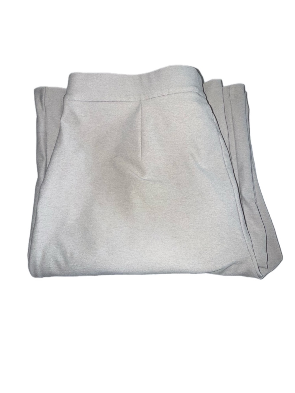 Vuori Elevation Trouser Women’s Large Ecru Heather Wide Leg Pants 32” Inseam - Picture 3 of 12